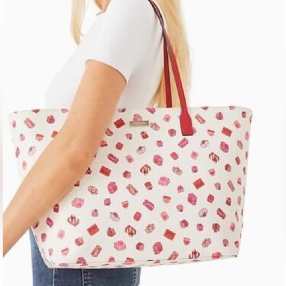KATE SPADE New York Shore Street Margareta Bag Red Pink Gift Present Pattern - Picture 15 of 15